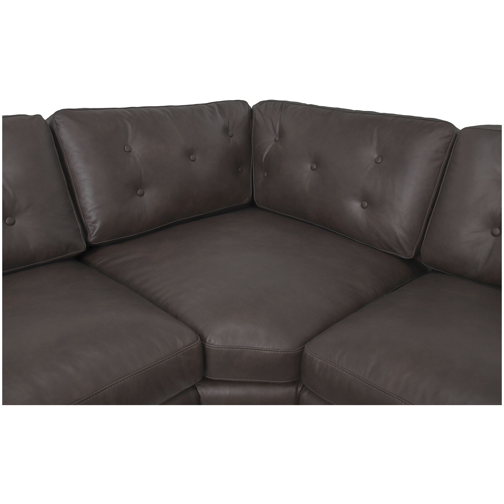 Thurlow Brown Modular Armless Sectional, U Shaped